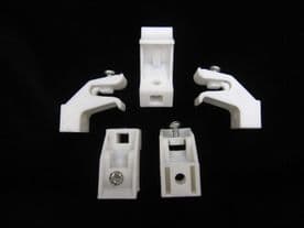 5 Integra decorail curtain track brackets - Rail supports Deco rail parts
