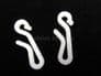 50 Curtain hooks - Hospital style nylon hooks - Attaches any glider to any tape