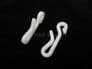 50 Curtain hooks - Hospital style nylon hooks - Attaches any glider to any tape