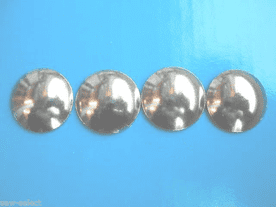 50 LARGE 19mm UPHOLSTERY NAILS L19 Nickel chrome silver