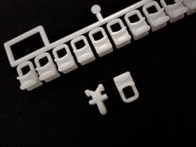 500 Hospital rail curtain track gliders - Nylon runners - Tracking part