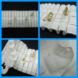 5mts of Pencil pleat curtain heading tape 3 inch woven pocket