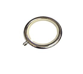 6 Integra Premium Chrome Lined Curtain Pole Rings For 35mm Heavy Duty