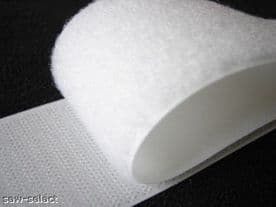 ADHESIVE HOOK AND LOOP 50mm 2" STICKY TAPE White