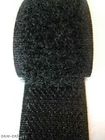 BLACK 20mm TAPE FASTENING SEWING TAPES HOOK LOOP