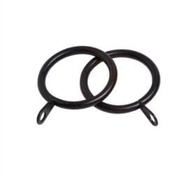 Black Curtain Pole Rings Speedy Pristine 25-28mm Metal Ring Loops Eye