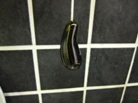 Black nickel raindrop light cord pull 5cm Shiny metal slug blind cord weight 70g