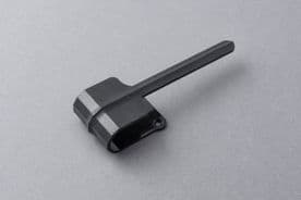 Black Vertical Blind Slat Holdback Arm - Louvretie Hold Back - Single