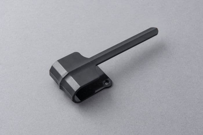 Black Vertical Blind Slat Holdback Arm - Louvretie Hold Back - Single