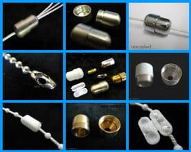 Blind cord connectors and beaded chain joiners Metal