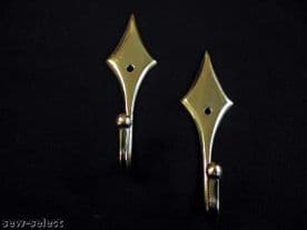 BRASS DIAMOND TASSEL HOOKS Curtain tieback hook