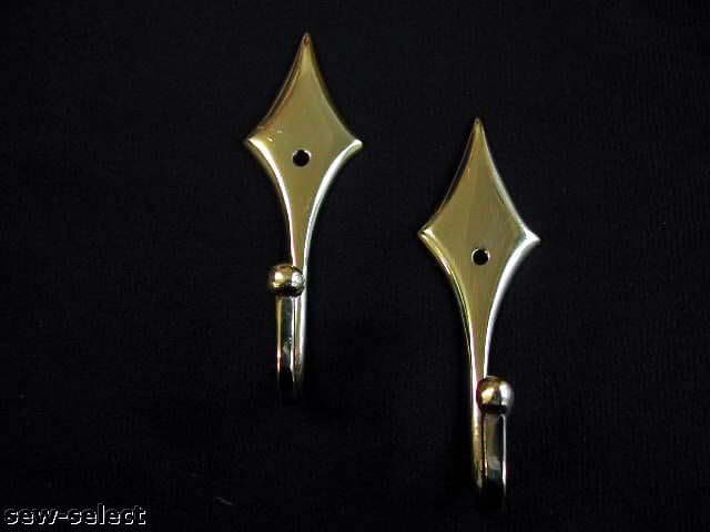 BRASS DIAMOND TASSEL HOOKS Curtain tieback hook