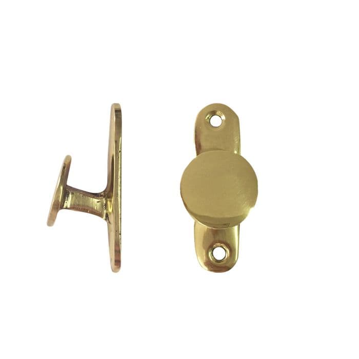 Brass Holdfast Cleat Hook Solid Brass Roman Blind Hold Fast Fastening Brassware