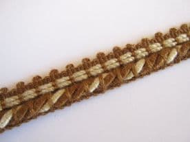 Brown chair braid trimming curtain fabric trim edge