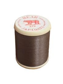 Brown Cotton Reel BEAR Coats Extra Strong Sewing Thread 183m Spool Heavy Duty