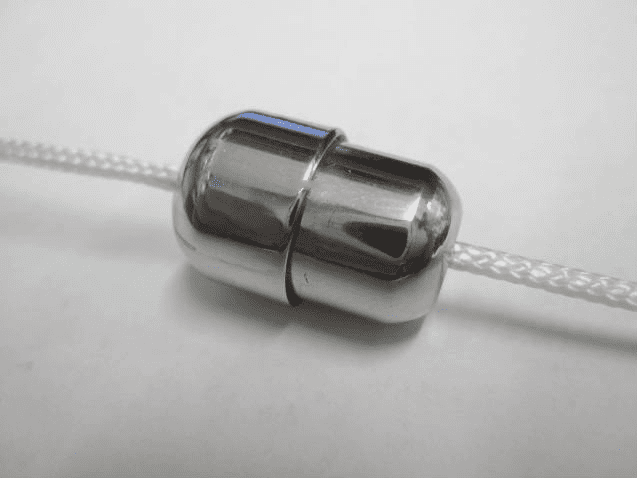 CHROME CORD CONNECTOR - ROMAN BLIND & LIGHT PULL JOINER