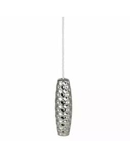 Chrome Light Cord Pull Hammered Silver Cord Weight Bathroom 8cm