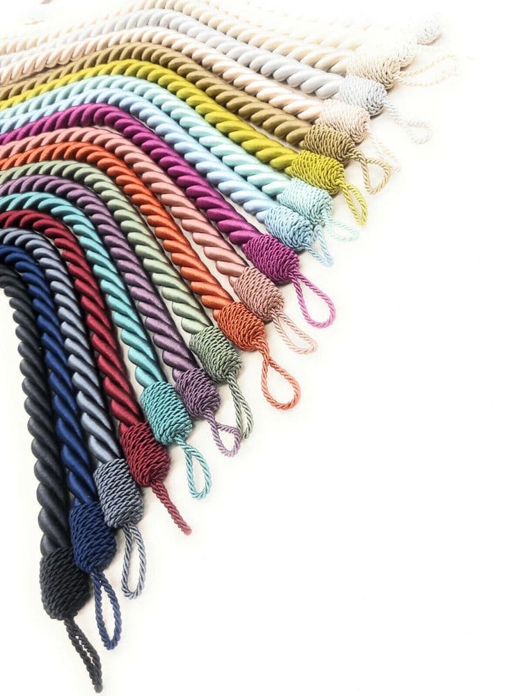 Chunky Rope Curtain Tiebacks PER PAIR Reef Tie Backs Ropes 80cm inc