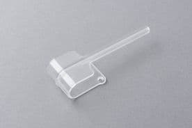 Clear Vertical Blind Slat Holdback Arm - Louvretie Hold Back - Single