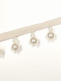 Cream Beaded Pearl Tassel Fringe Trimming 3cm Enchantment Bead Sewing Trim