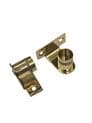 Curtain rod sockets Brackets for 12mm diameter net rods tube in Chrome and brass
