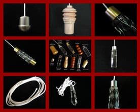 Bathroom light cord pull Blind acorn brass chrome wood