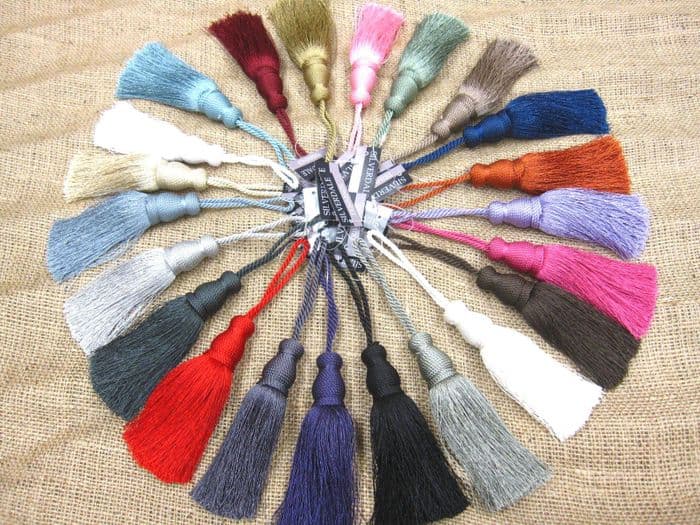 Delta key tassel 12cm Trim fabric decoration sewing decor material Bag keyring