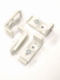 Fineline Curtain Track Brackets x 4 Face & Top Fix Support Spare Part by Speedy
