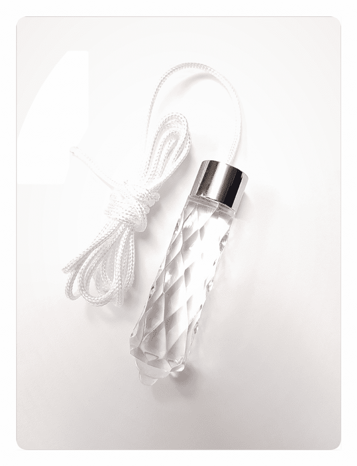 Glass cord pull acorn chrome trim light pull tear drop