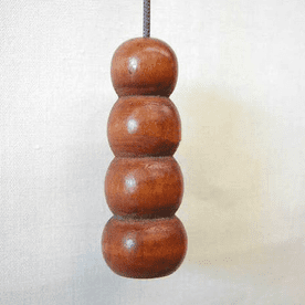 Hard Wood ROMAN BLIND ACORN - BOBBLE - Large light cord pull