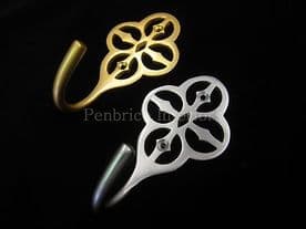 Large Celtic hook - Multi use curtain tassel wall hook - Gothic