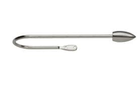 Large Curtain Holdback Arms Long Silver Steel Metal Hold Back Big Fabric Holder