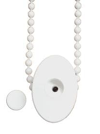 Louvolite Oval Roller Blind White Chain Guide Child Safety Guide Cord Safe 4.2cm