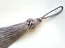 Mauve key tassel - 10cm + loop - Luxury blind cushion curtain or fabric trim