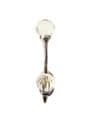 Melon Glass Brushed Nickel Hat & Coat Hook Large 12.5cm Silver Rack Hanger