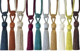 Milly Curtain Tassel Tie Back Crystal beaded trimmed tieback Sold Individually