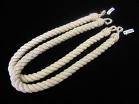 Natural cotton rope tie backs cord ties cable tiebacks