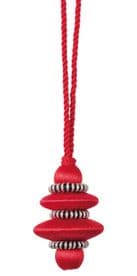 Onyx key tassel 5cm Bag gift keyring decoration fabric sewing sew trim by Houles