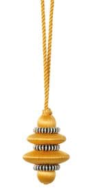 Onyx key tassel 5cm Bag gift keyring decoration fabric sewing sew trim by Houles