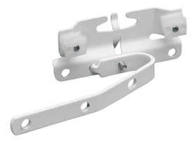 Pair of Integra curved bay Master slides metal corded curtain track overlap part