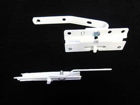 Pair of Integra straight Master slides metal corded curtain track overlap part