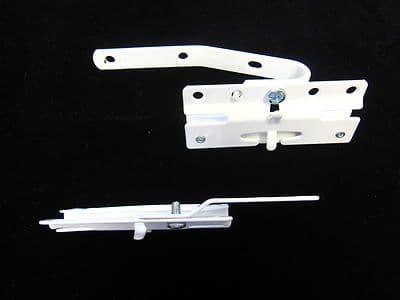 Pair of Integra straight Master slides metal corded curtain track overlap part