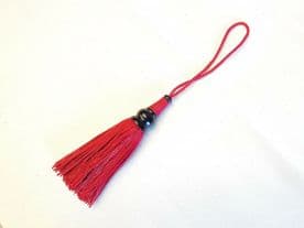 Red Suede Key Tassel Fabric trim Trimming Sewing 17cm Tassel + 15cm loop