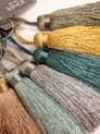 Reef Key Tassel - Decorative Cushion Fabric Trim Trimming 9cm + 6cm loop