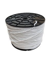 Roller Blind Ball Chain White 250 Metre Reel - #10 - 4.50mm dia 6mm Pitch Roman