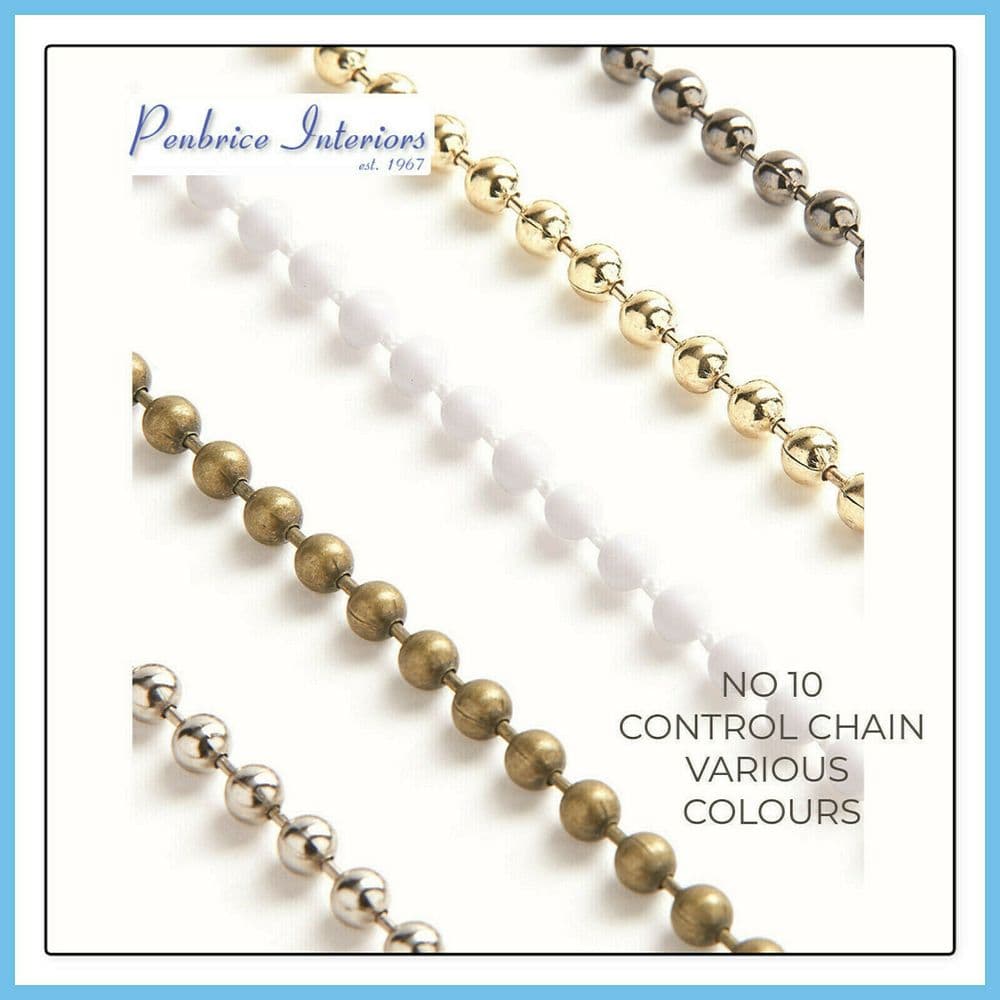 Roller Blind Chain Continuous Loop & Cut Length Roman Nickel Brass