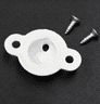 Roller blind cord knot holder. For cords fitted in centre of spring roller blind
