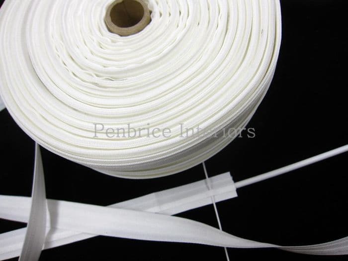Roman blind tape 100m trade reel 2cm wide for 5mm rods Sew slot slotted loop