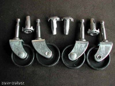 SET OF 4 NEW CASTORS - STRONG FURNITURE CASTOR - Glide