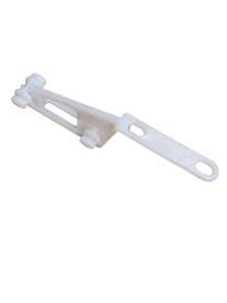 Silent Gliss Curtain Track Overlap Arm 3242 White strong Nylon Drape Over lap